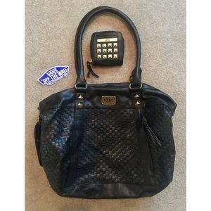 Vans Large Vegan Leather Purse and Matching Wallet